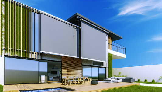 "Screen-Zip : Protection solaire innovante pour grandes baies vitrées, bloque 95% des UV"