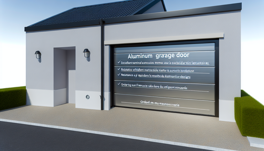 "Portes de Garage en Aluminium sur Mesure, Durables et Esthétiques - Creer-ma-menuiserie.com"