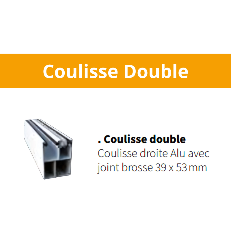 système de double coulisse pour moustiquaire