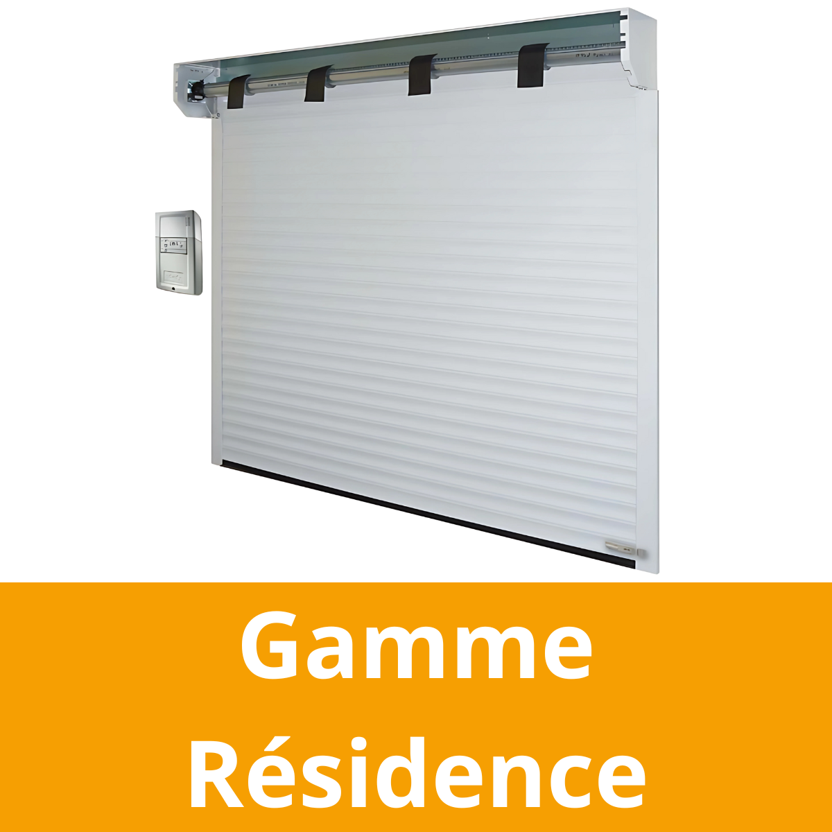 Porte de garage enroulable - Motorisation SOMFY Filaire ou Radio