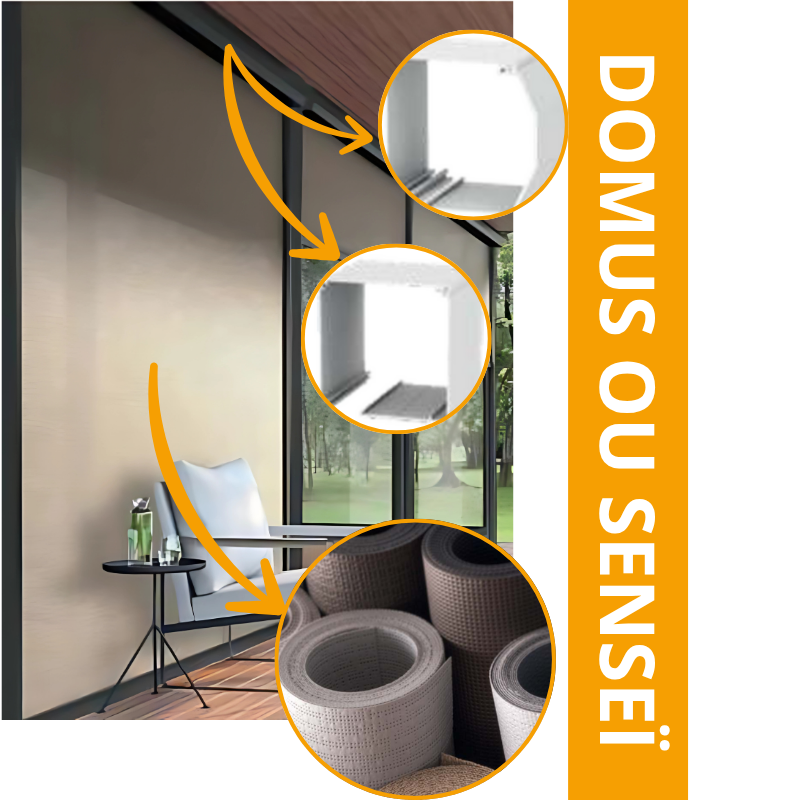 Screen-Zip avec caisson DOMUS ou SENSEÏ