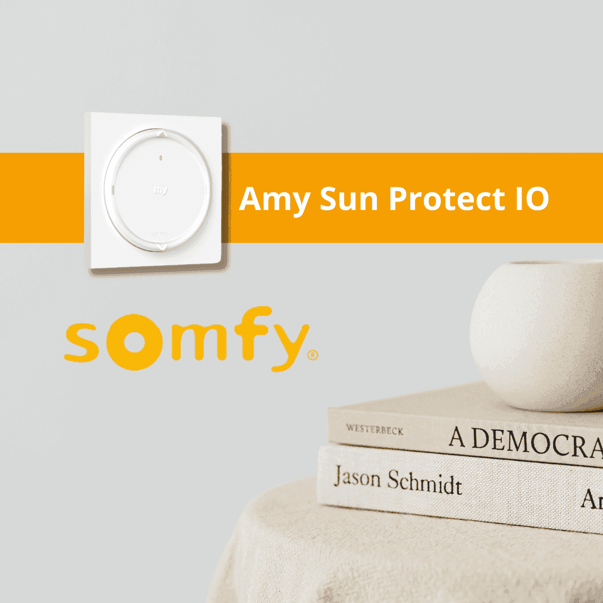 télécommande amy sun protect pour les motorisations somfy pour volet roulant
