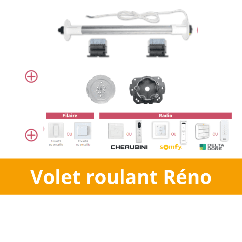 kit axe motorisé pour volet roulant réno