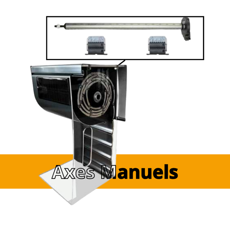 Axes manuels pour volets roulants