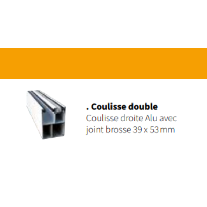 système de double coulisse pour moustiquaire