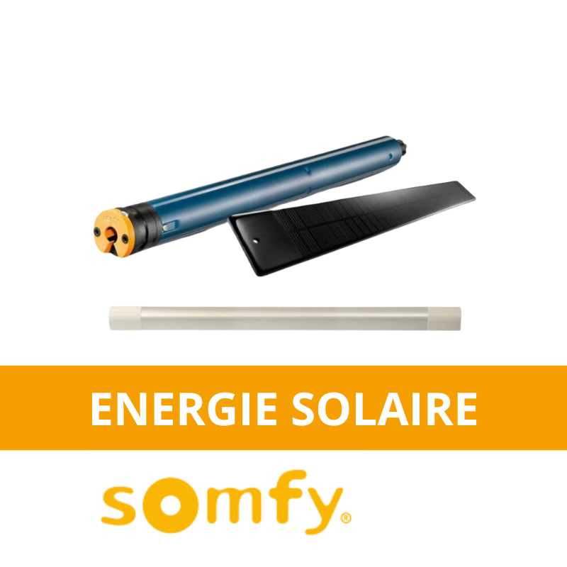 Moteur somfy solaire sunea RTS pour screen-zip