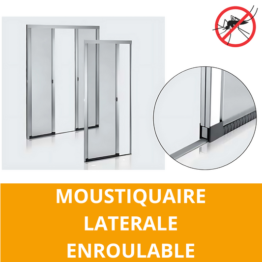 Moustiquaire latérale enroulable ou plissée