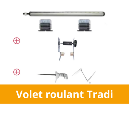 axe à tringle oscillante pour volet roulant tradi