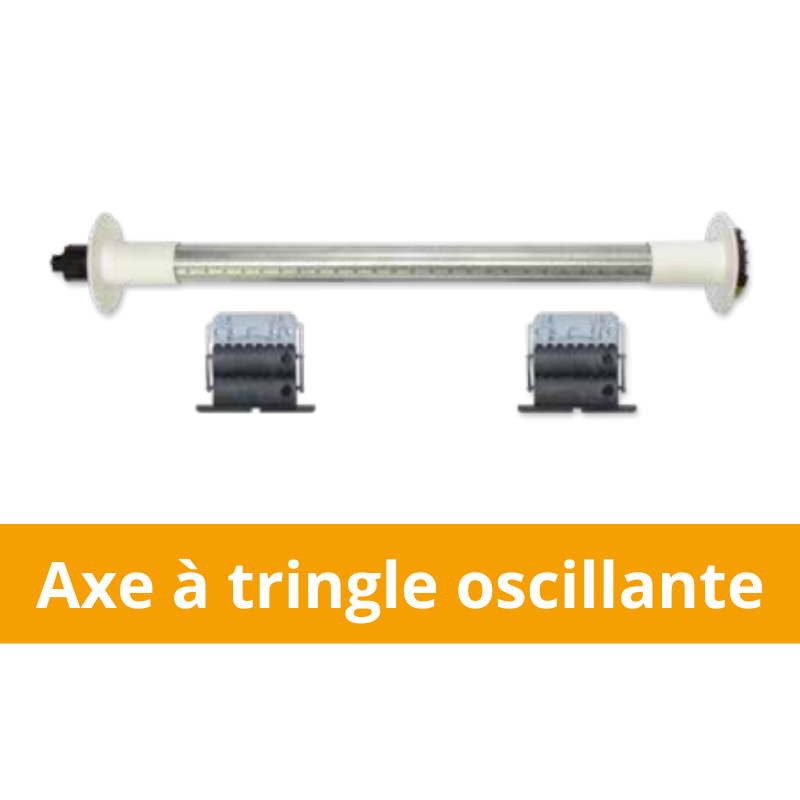 axe à tringle ocillante pour volet roulant