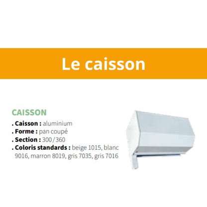 Le caisson de la porte de garage enroulable - gamme ID'AL