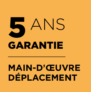 garantie sur le matériel pour le volet roulant à intégrer dans un coffre tunnel