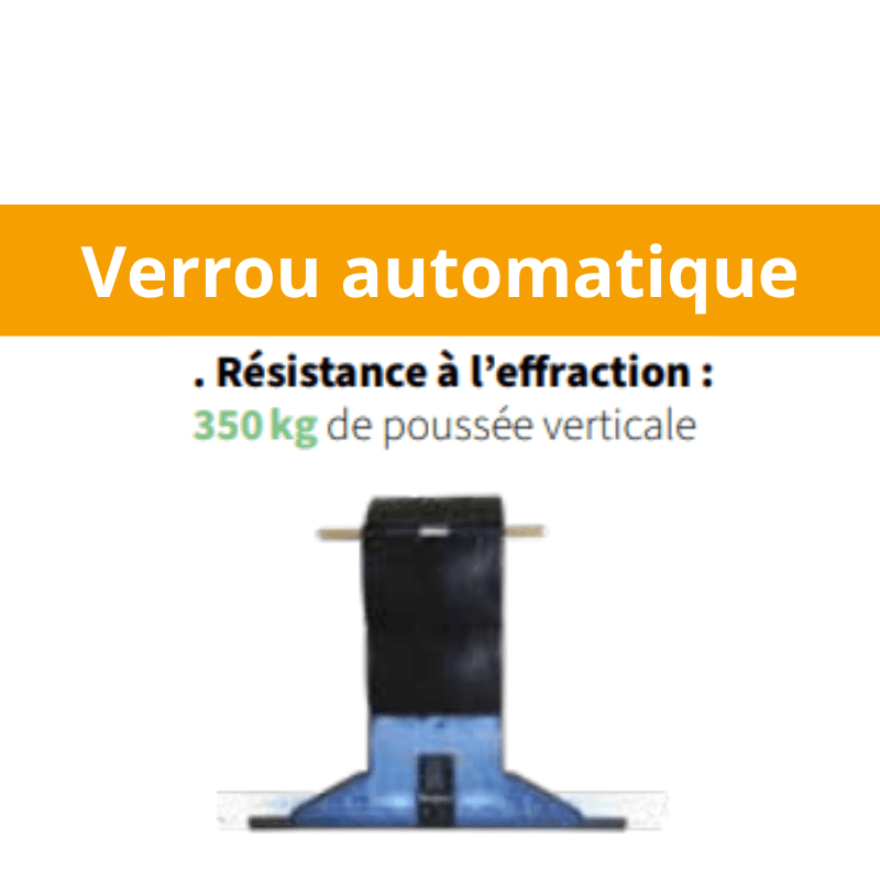 verrou automatique pour porte de garage enroulable - gamme IDAL